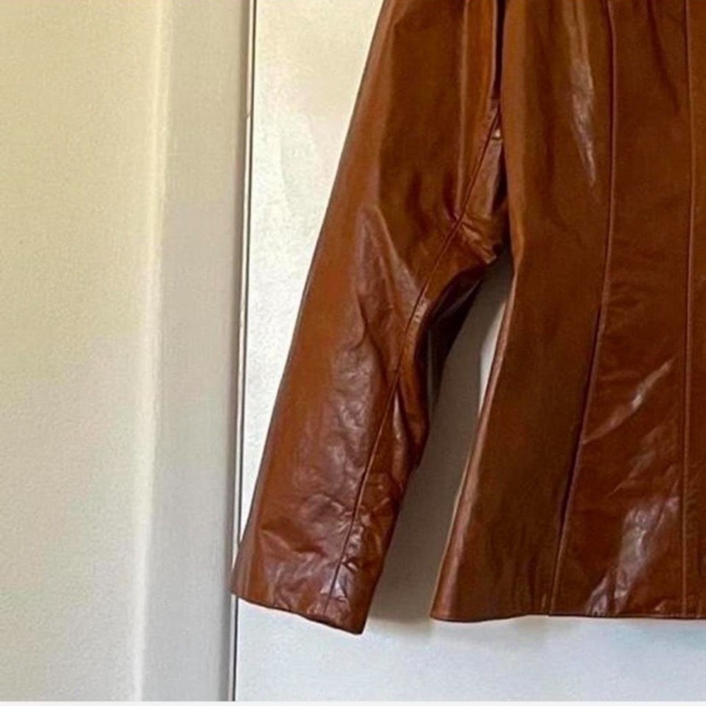 Western Vintage Wilsons Leather Jacket in Cognac Brown - Picture 7 of 7